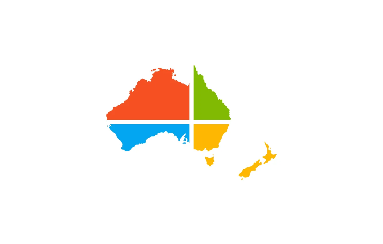 Фото обои абстракция, Австралия, Windows, континент