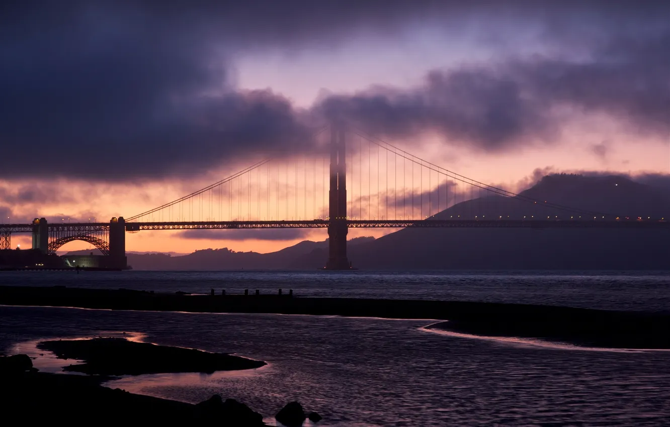 Фото обои Калифорния, Сан-Франциско, Golden Gate Bridge, California, San Francisco, usa