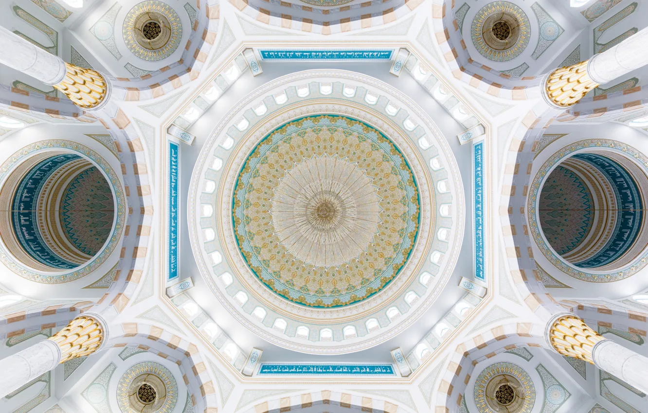Фото обои мечеть, Казахстан, Астана, Хазрет-Султан