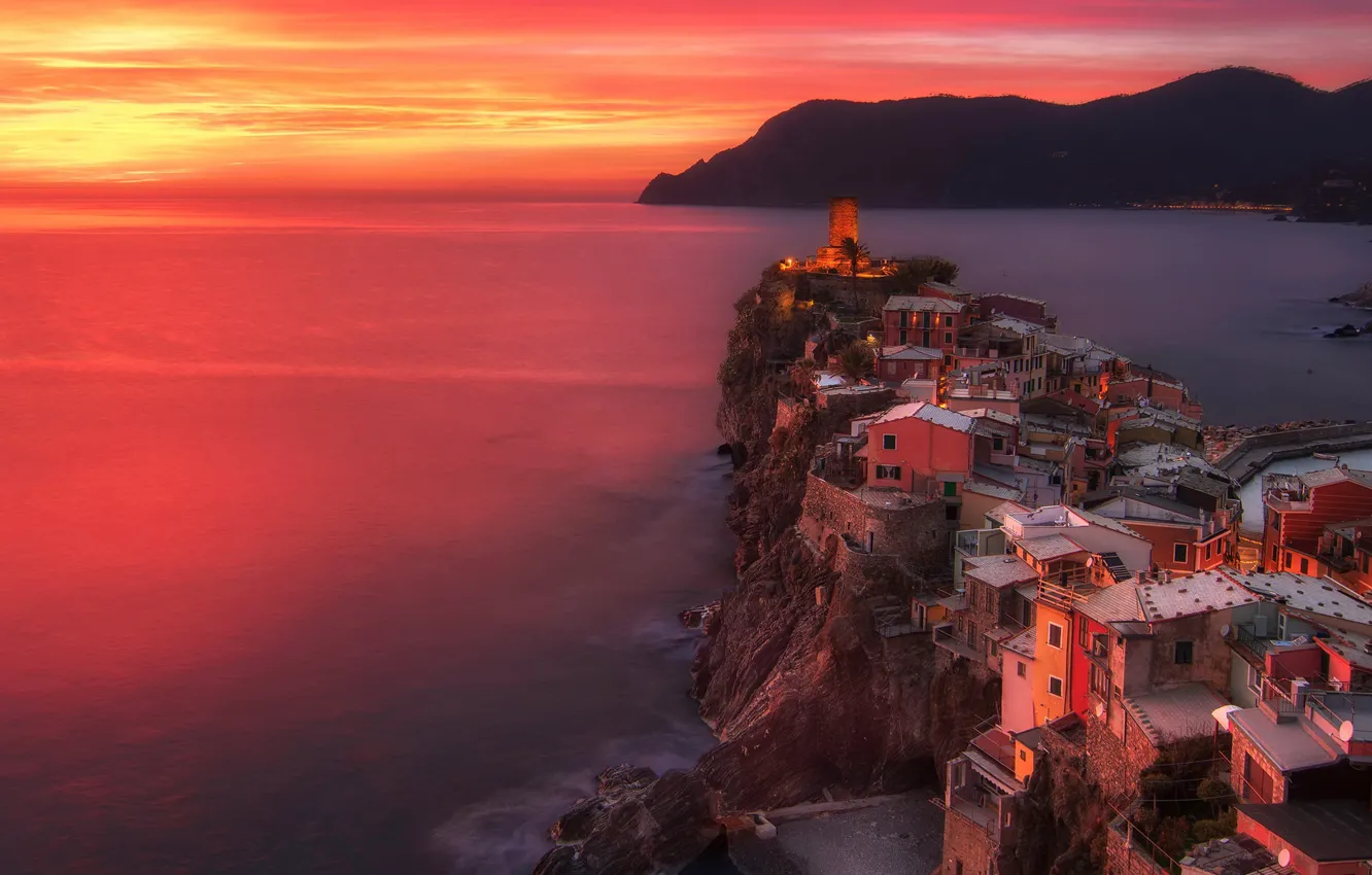 Фото обои Italy, Vernazza, Cinque Terre