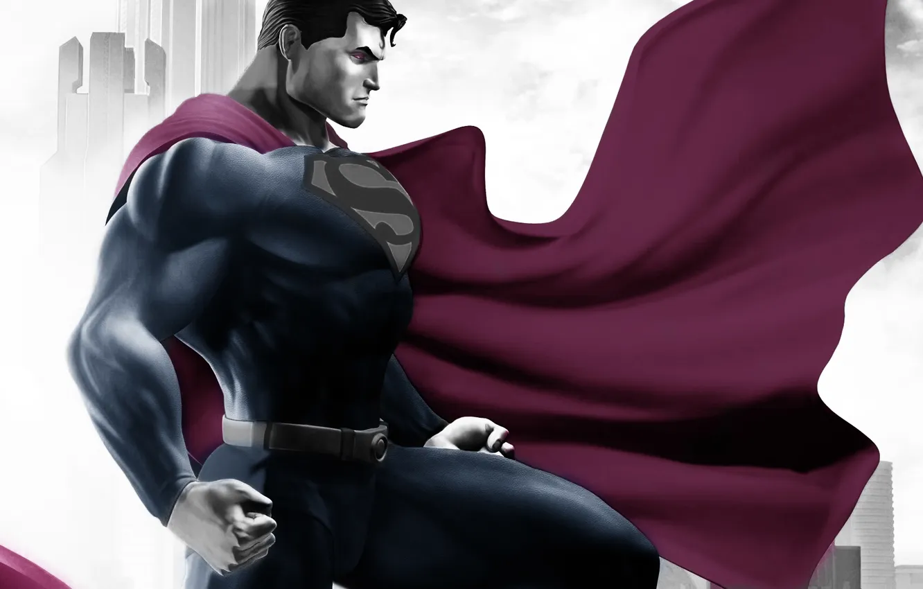 Фото обои superman, плащ, супермэн