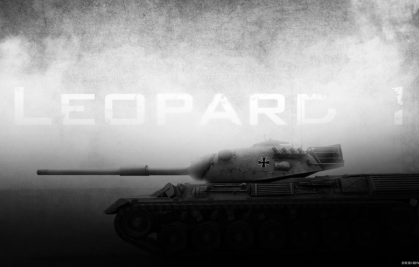 Фото обои dark, танк, world of tanks, wot, Leopard 1
