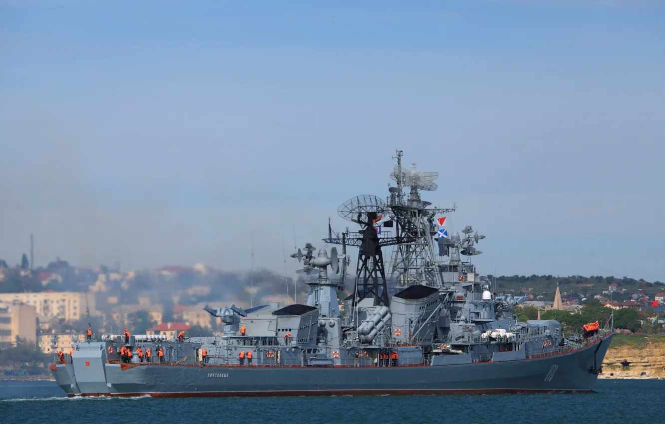 Фото обои корабль, севастополь, сторожевой, сметливый