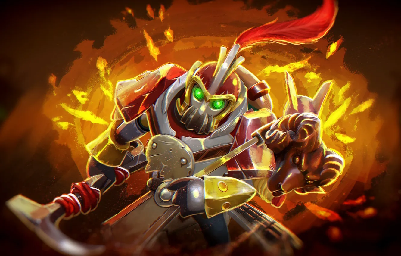 Фото обои механизм, арт, Dota 2, Clockwerk