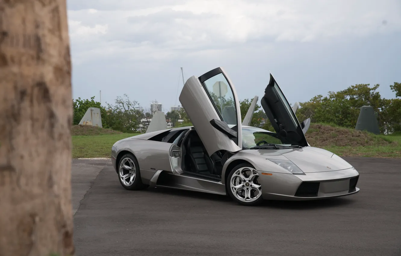 Фото обои Lamborghini, Lamborghini Murcielago, Murcielago, lambo, scissor doors