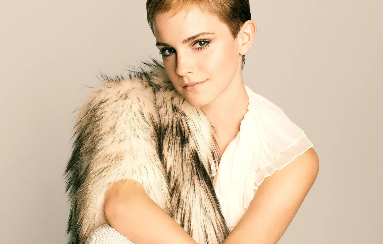 Фото обои актриса, Emma Watson, знаменитость, короткая стрижка