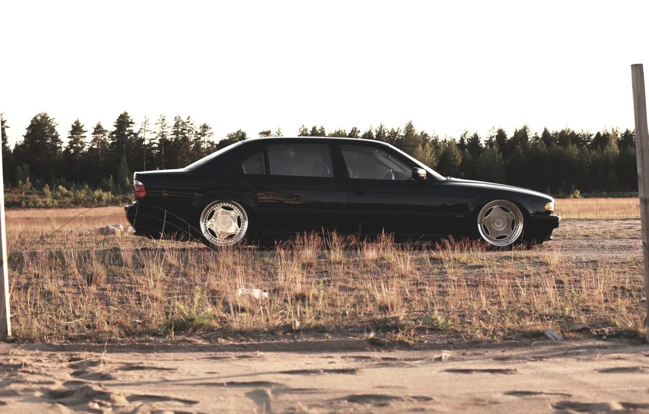 Фото обои тюнинг, BMW, БМВ, tuning, бумер, stance, стенс, E38