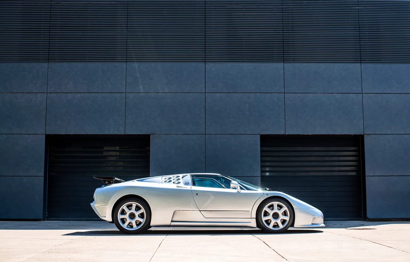 Фото обои Bugatti, profile, EB 110, Bugatti EB110 SS