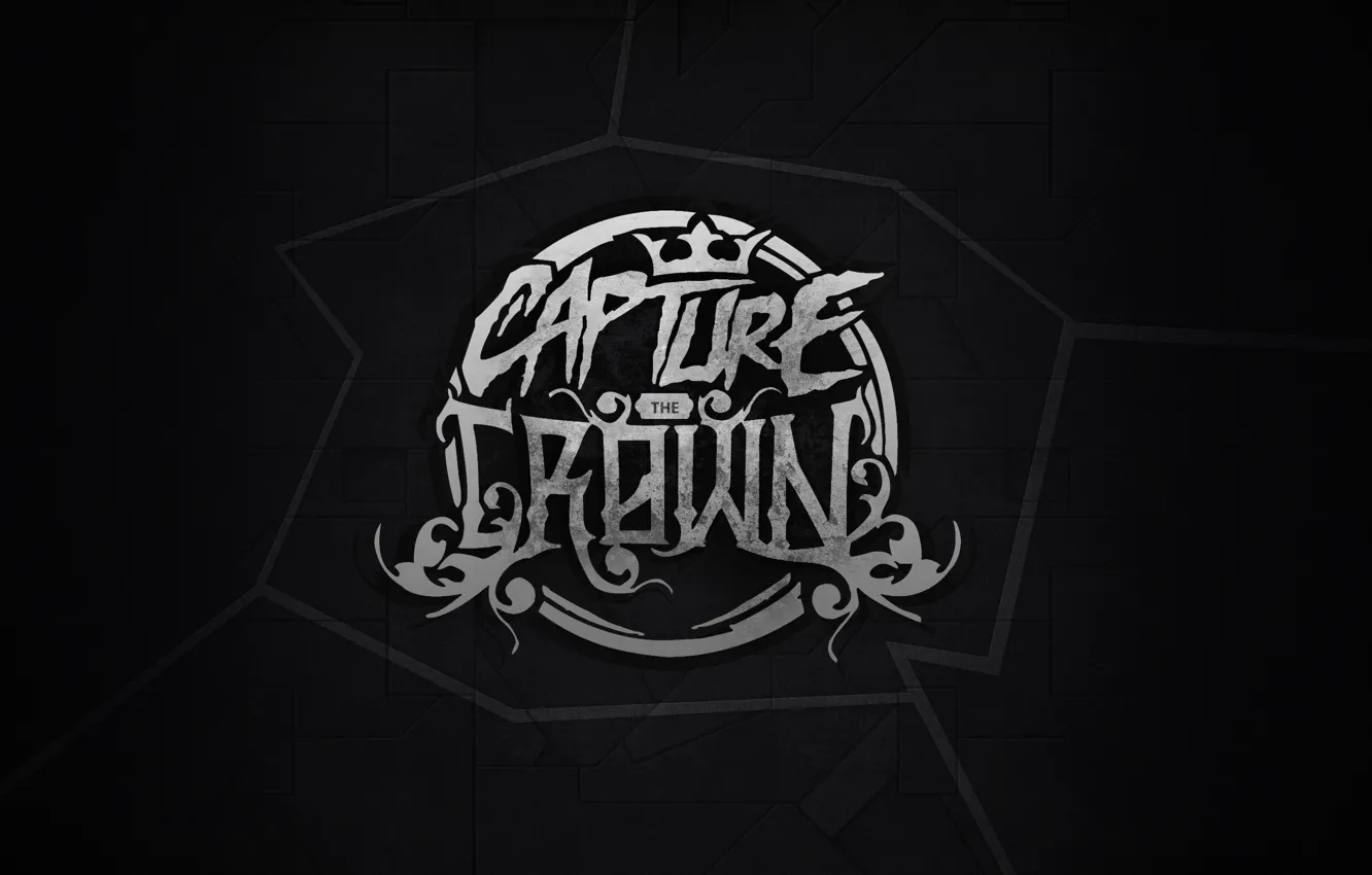 Фото обои черный фон, слова, ситль, Capture the Crown
