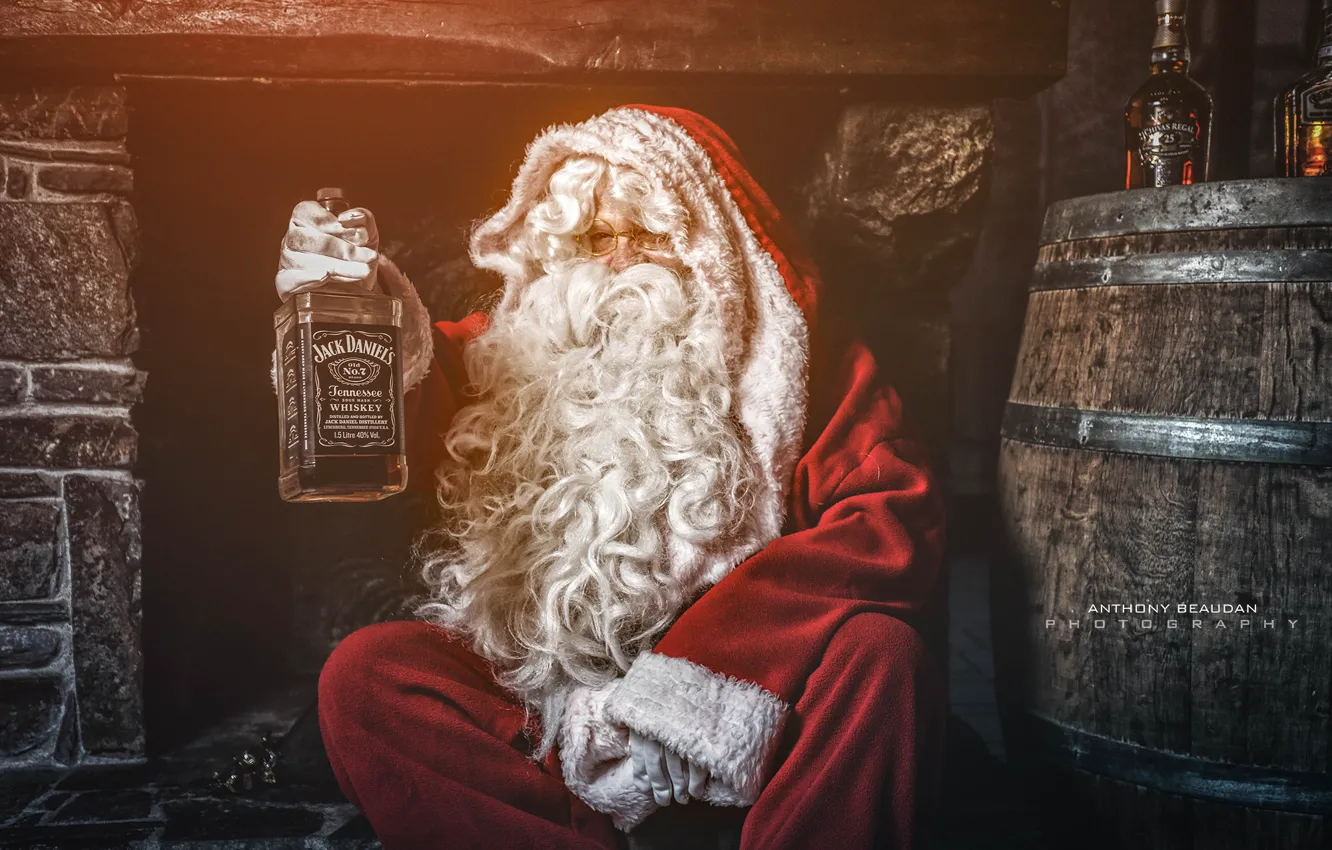 Фото обои праздник, Christmas, Whiskey