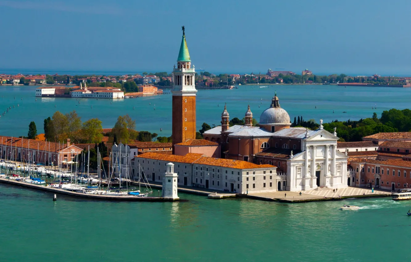Фото обои city, остров, Италия, церковь, Венеция, Italy, island, Venice
