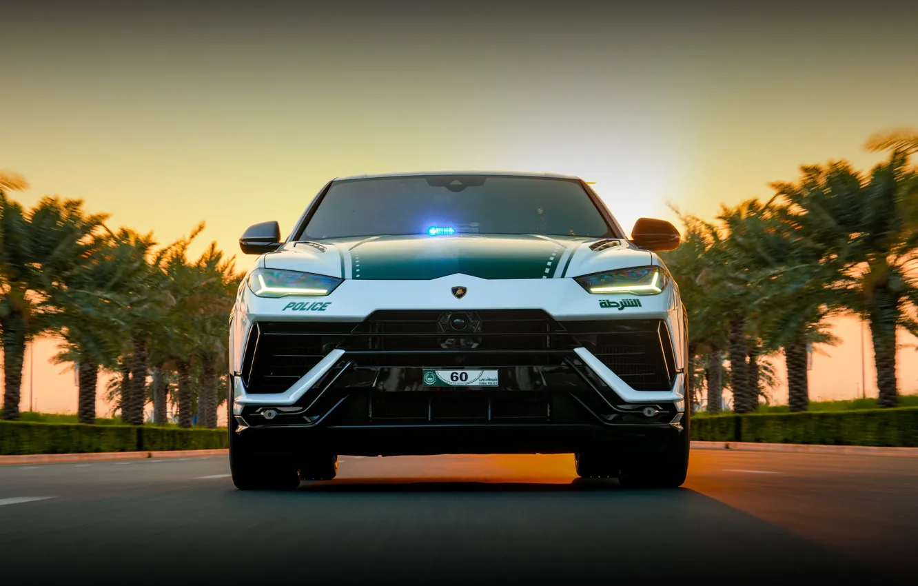 Фото обои Lamborghini, Urus, Lamborghini Urus Performante Dubai Police