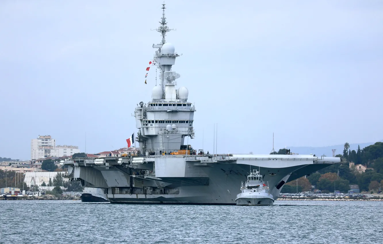 Фото обои авианосец, Charles de Gaulle, ВМС Франции