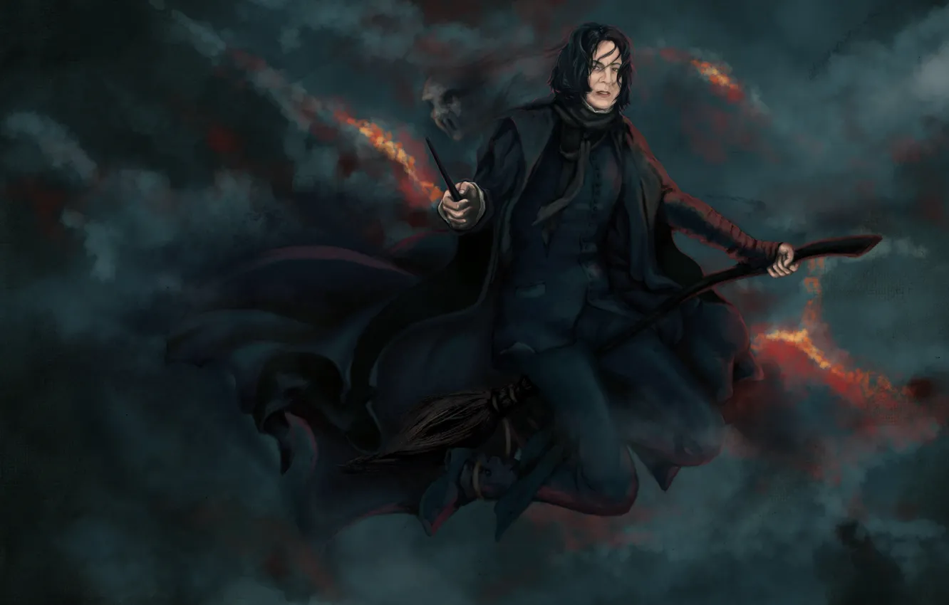 Фото обои Гарри Поттер, Harry Potter, Alan Rickman, Алан Рикман, Severus Snape, преподаватель, северус снейп, Professor