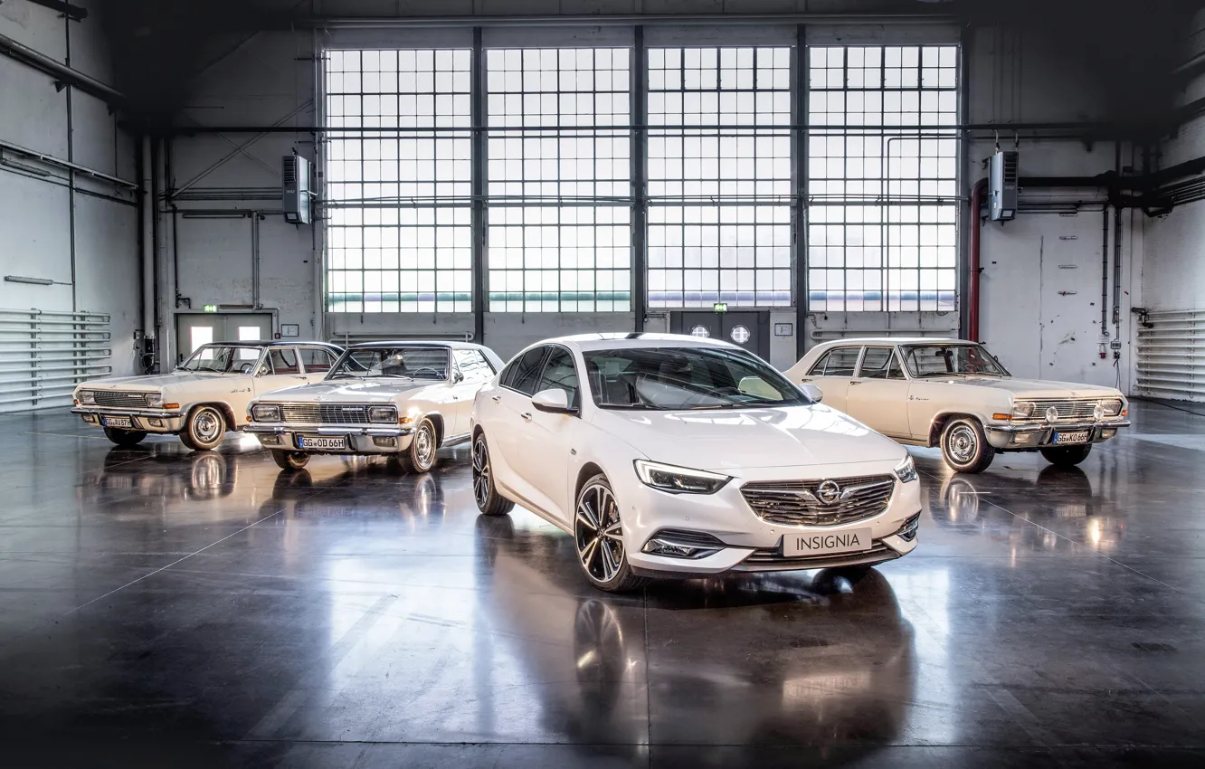 Фото обои ретро, гараж, Opel, Metallic