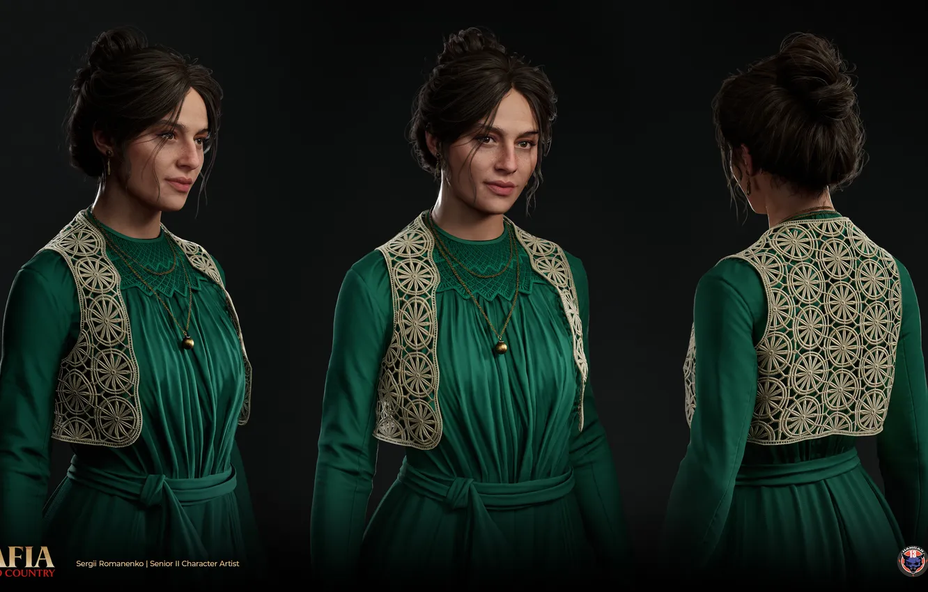 Фото обои girl, Unreal Engine, Isabella Torrisi, Mafia The Old Country