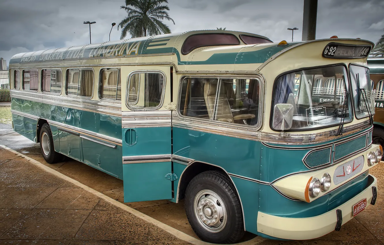 Фото обои автобус, классика, GMC, 1951, ODC-210