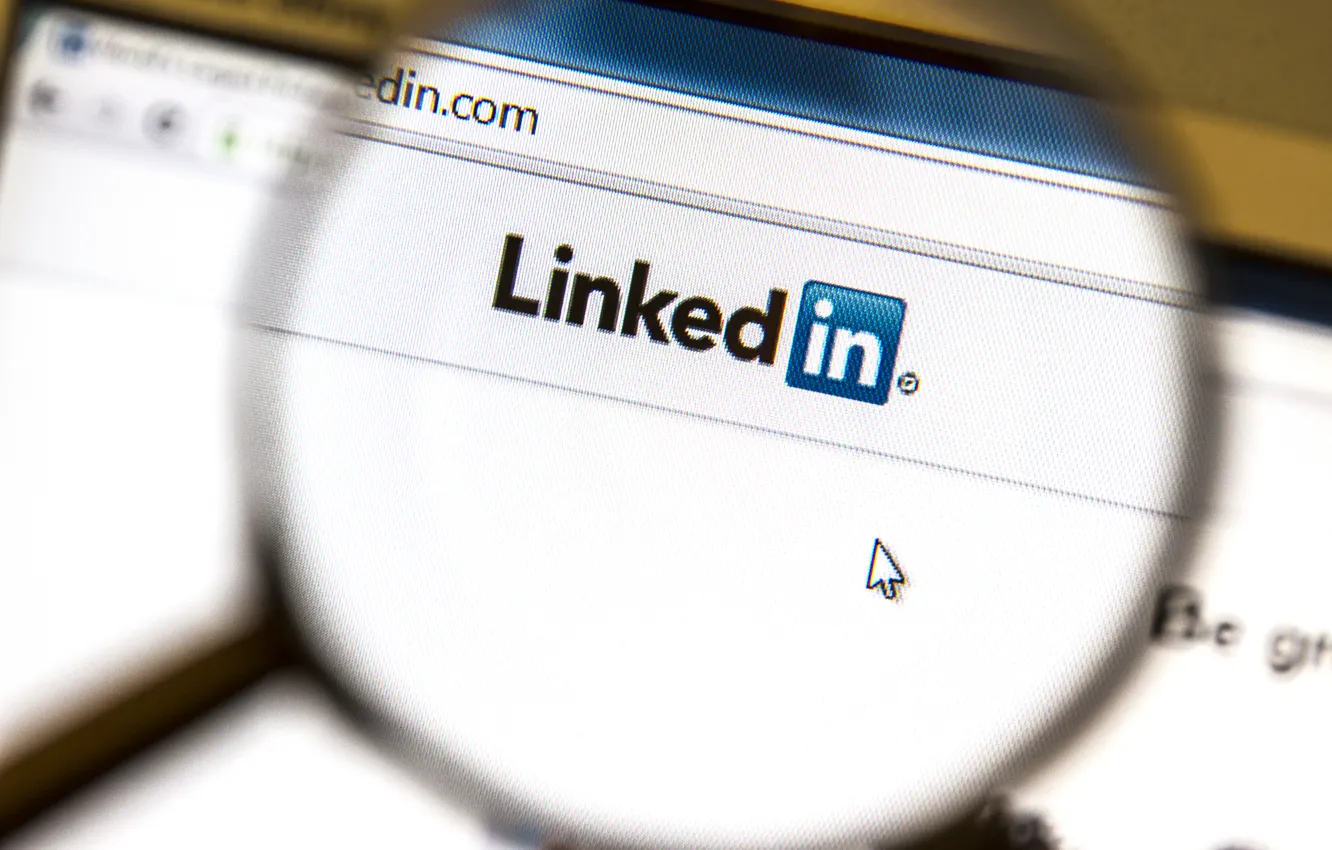 Фото обои linkedin, marketing, web page