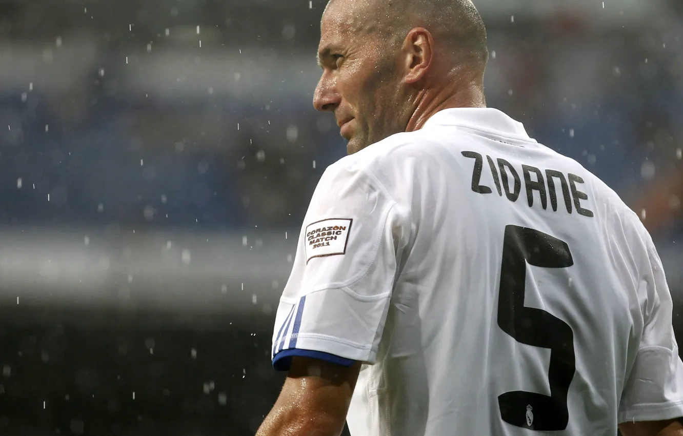 Фото обои Спорт, Футбол, Мужчина, Реал Мадрид, Real Madrid, Футболист, Легенда, Zinedine Zidane