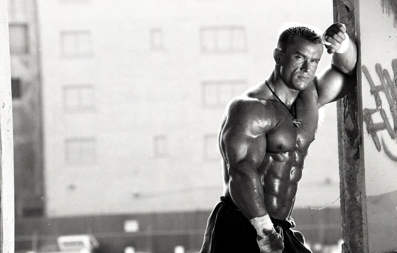 Фото обои поза, мышцы, power, muscles, бинты, пресс, pose, abs