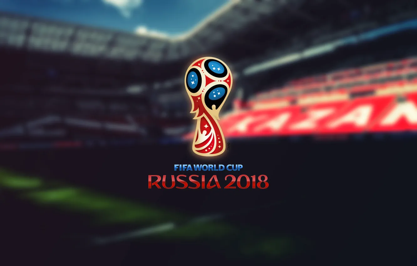 Фото обои Спорт, Лого, Футбол, Логотип, Россия, Казань, 2018, Стадион