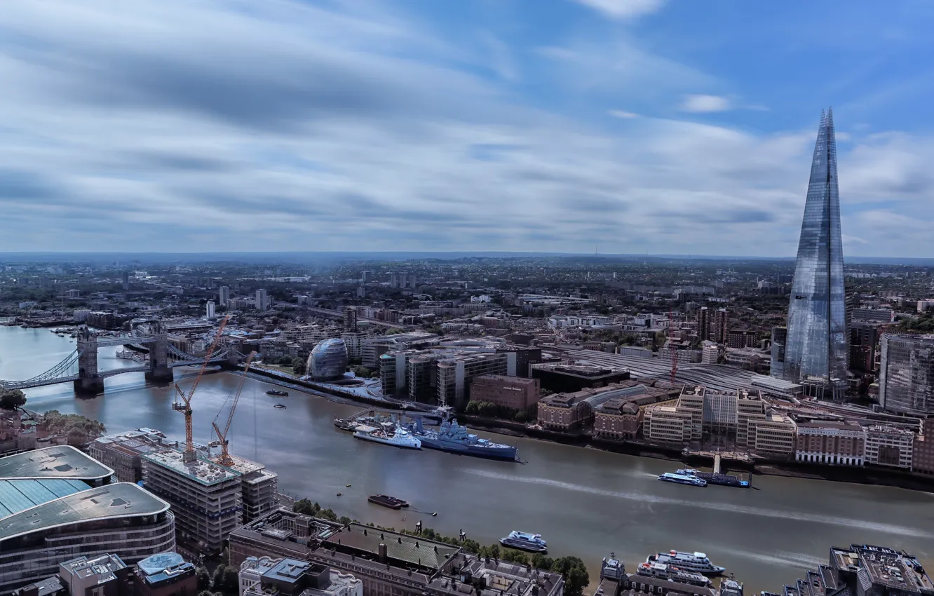 Фото обои город, панорама, London