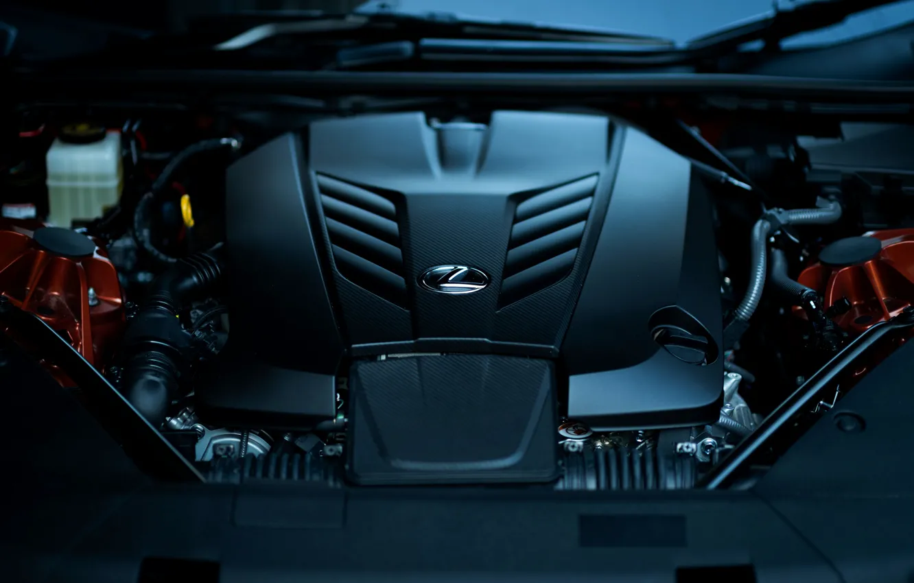 Фото обои двигатель, Lexus, кабриолет, 2021, LC 500 Convertible