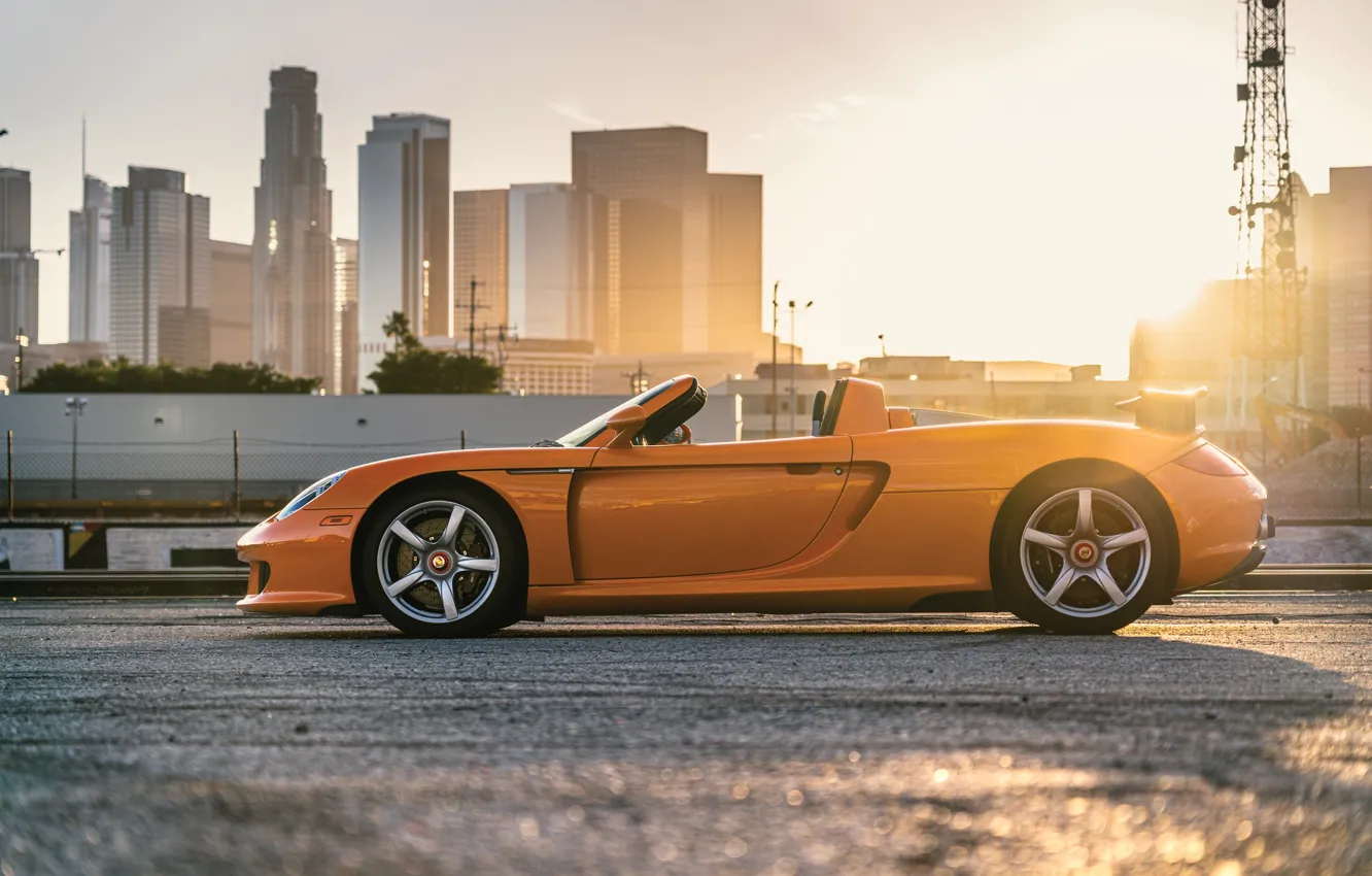 Фото обои Porsche, supercar, Porsche Carrera GT, profile