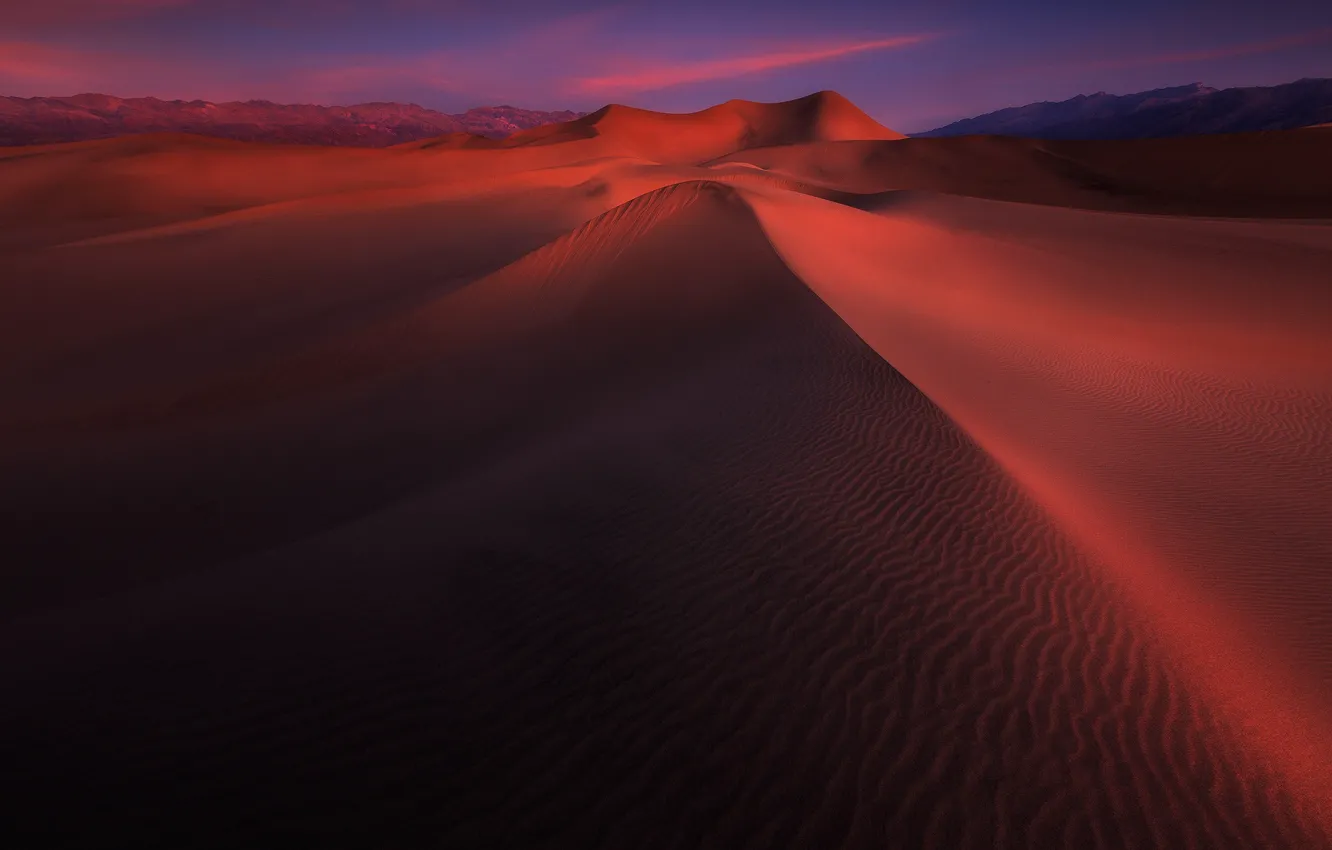 Фото обои песок, небо, барханы, пустыня, дюны