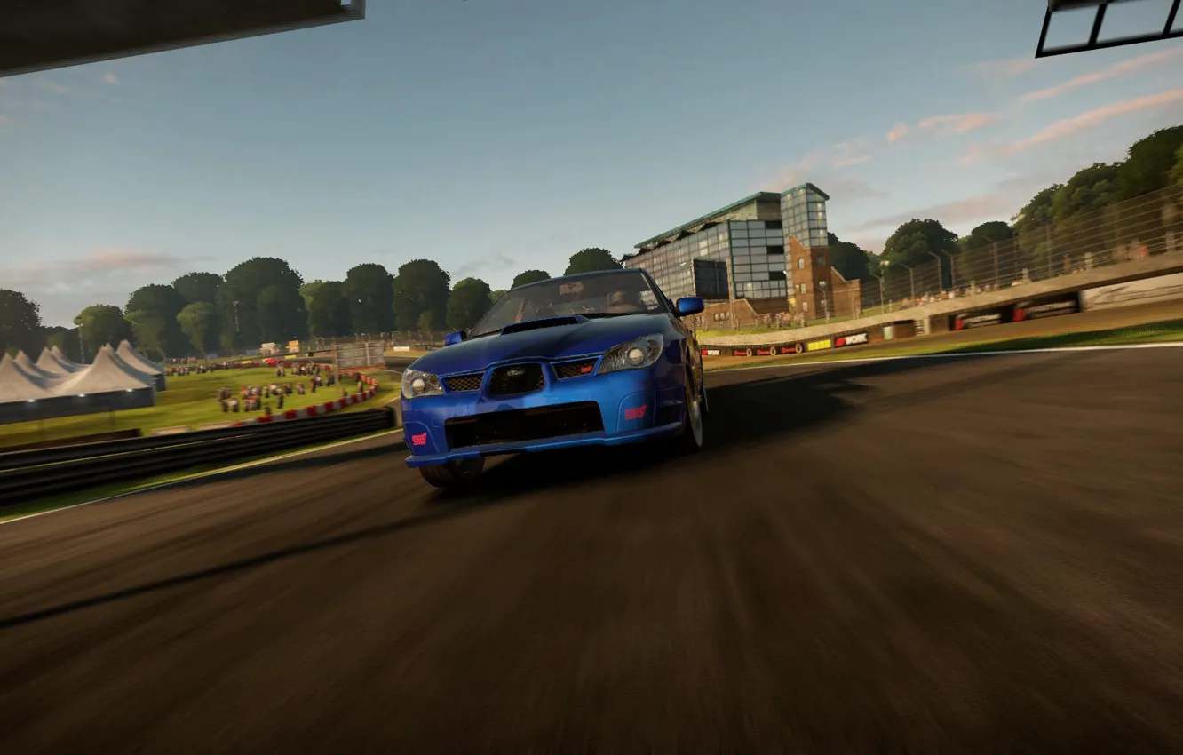 Фото обои subaru, nfs, shift 2 unleashed, subaru impreza wrx sti, brands hatch