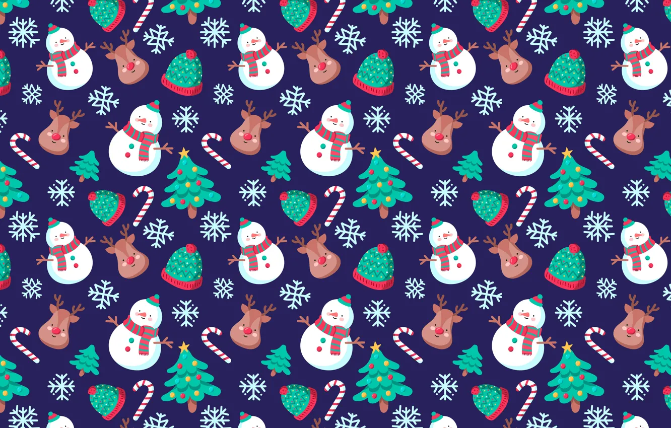 Фото обои украшения, фон, узор, Новый Год, Рождество, Christmas, background, pattern