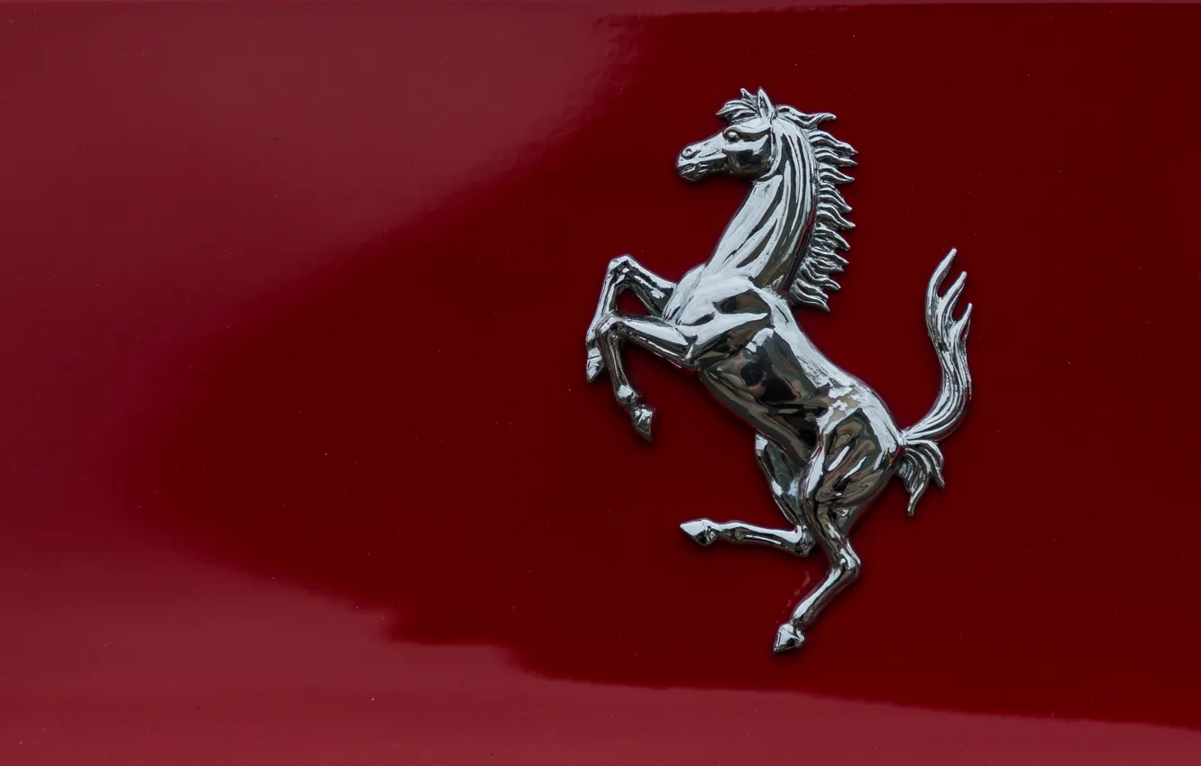 Фото обои лошадь, значок, Ferrari, эмблема, бренд