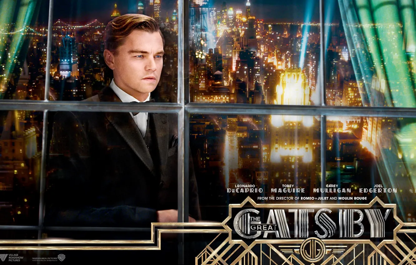 Фото обои Нью-Йорк, New York, Леонардо ДиКаприо, Leonardo DiCaprio, The Great Gatsby, американская классика, 20-е годы, Френсис …