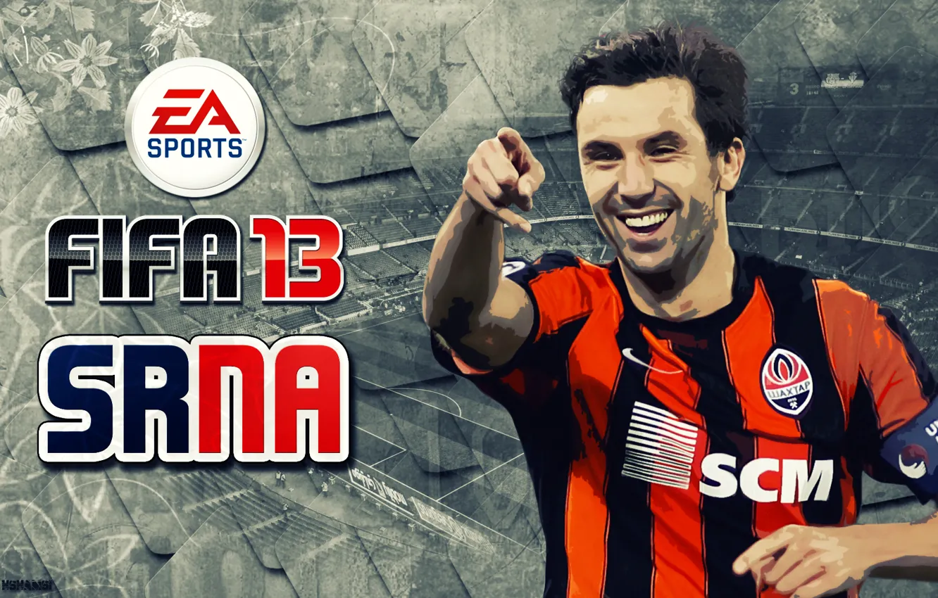Фото обои футбол, Дарио Срна, Шахтер, fifa 13, Darijo Srna, Shahtar