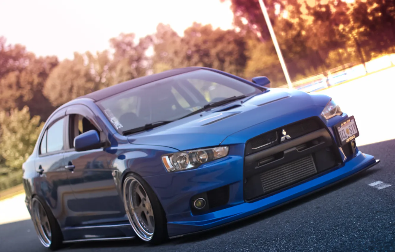 Фото обои Mitsubishi, lancer, evolution, evo X, evolution X