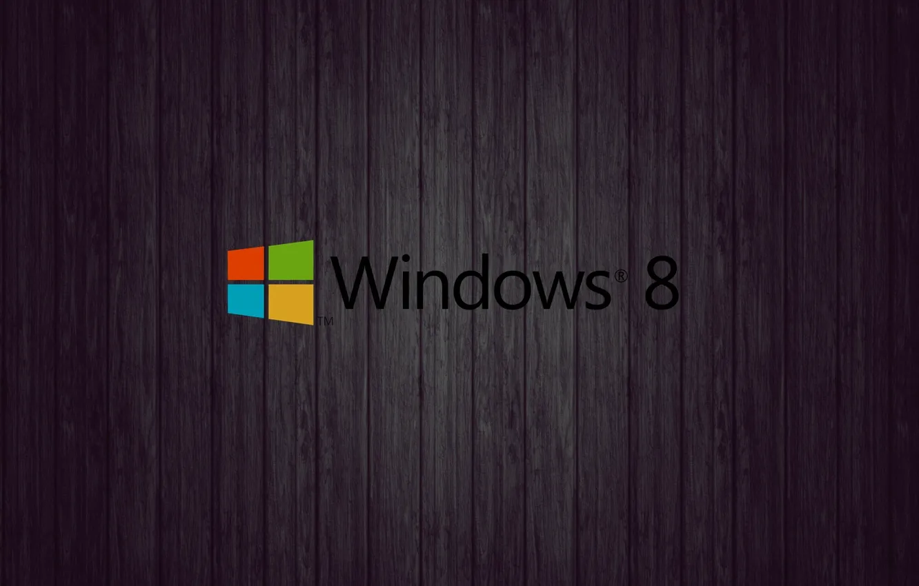 Фото обои desktop, black, wood, Windows 8