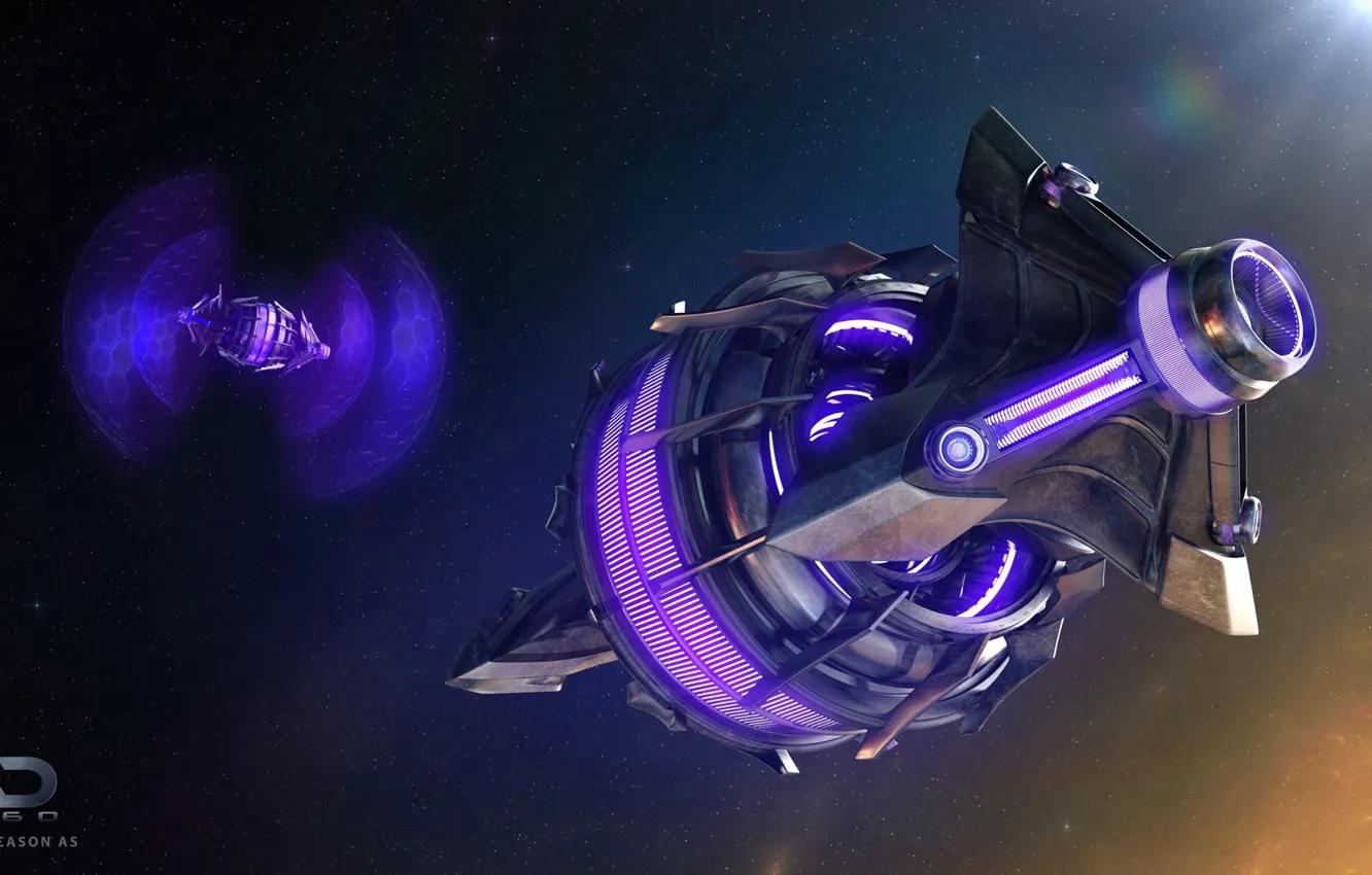 Фото обои космос, звезды, Online Strategy Game, A.D. 2460, Displacement Shield Generator