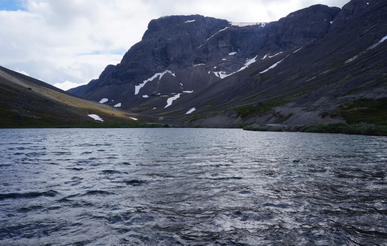Фото обои горы, природа, озеро, nature, mountains, lake, Хибины
