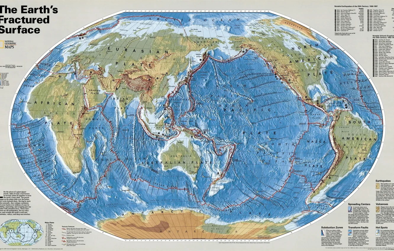 Фото обои острова, планета, карта, материки, рельеф, коры, координаты, земной