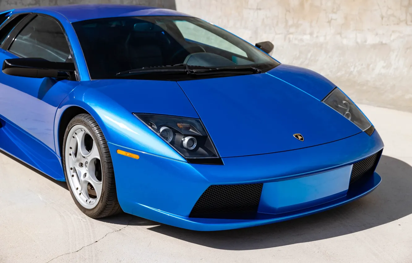 Фото обои Lamborghini, supercar, blue, Lamborghini Murcielago, Murcielago
