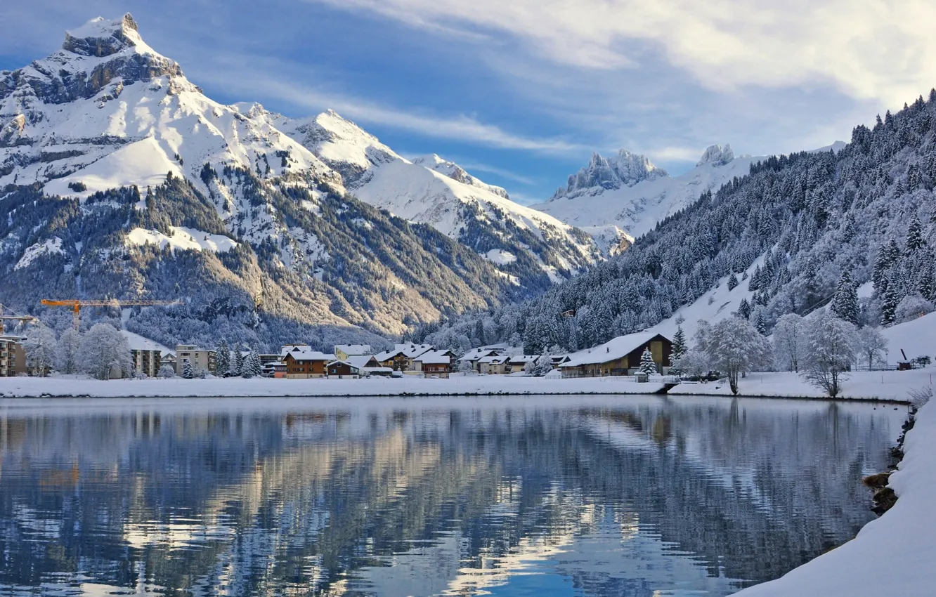 Фото обои горы, Швейцария, Энгельберг
