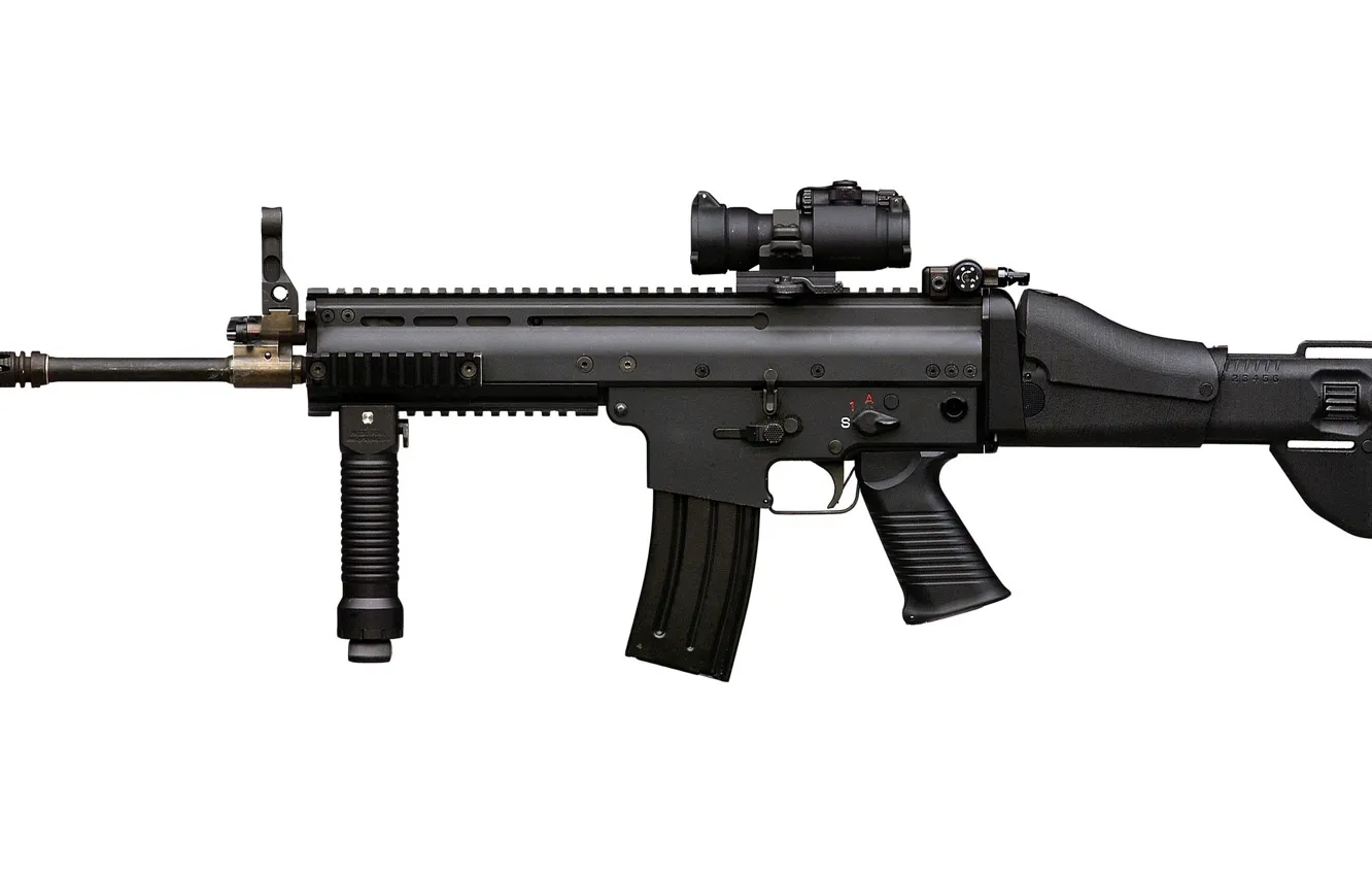 Фото обои gun, weapon, assault rifle, FN Scar, gun robust, FN Scar Light, rugged rifle