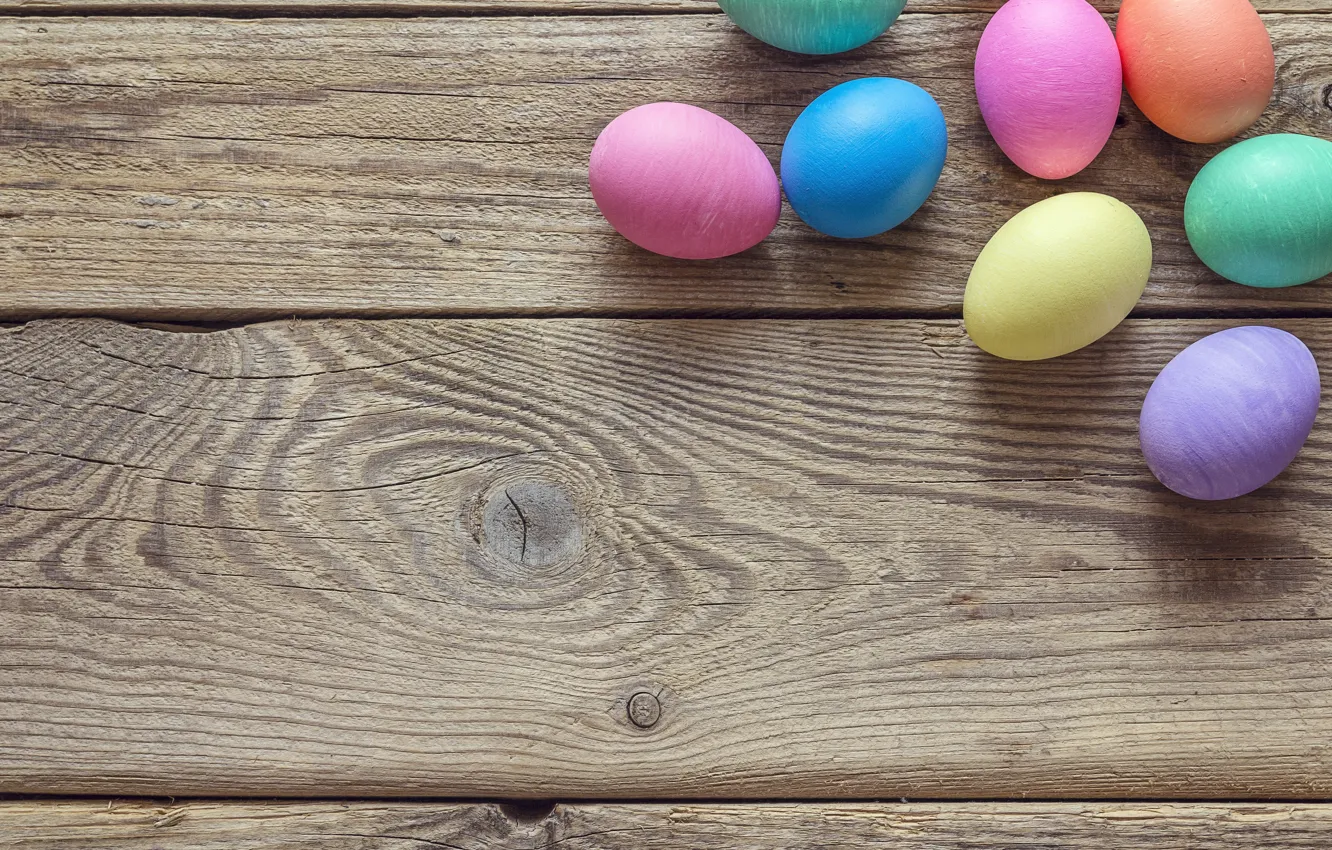 Фото обои весна, Пасха, wood, spring, Easter, eggs, decoration, Happy