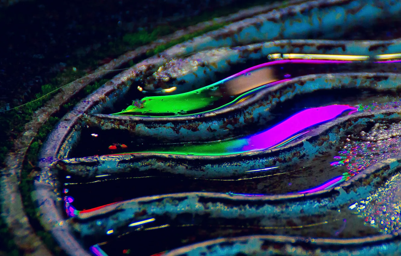 Фото обои абстракция, неон, neon, abstraction, переливы цвета, iridescent colors