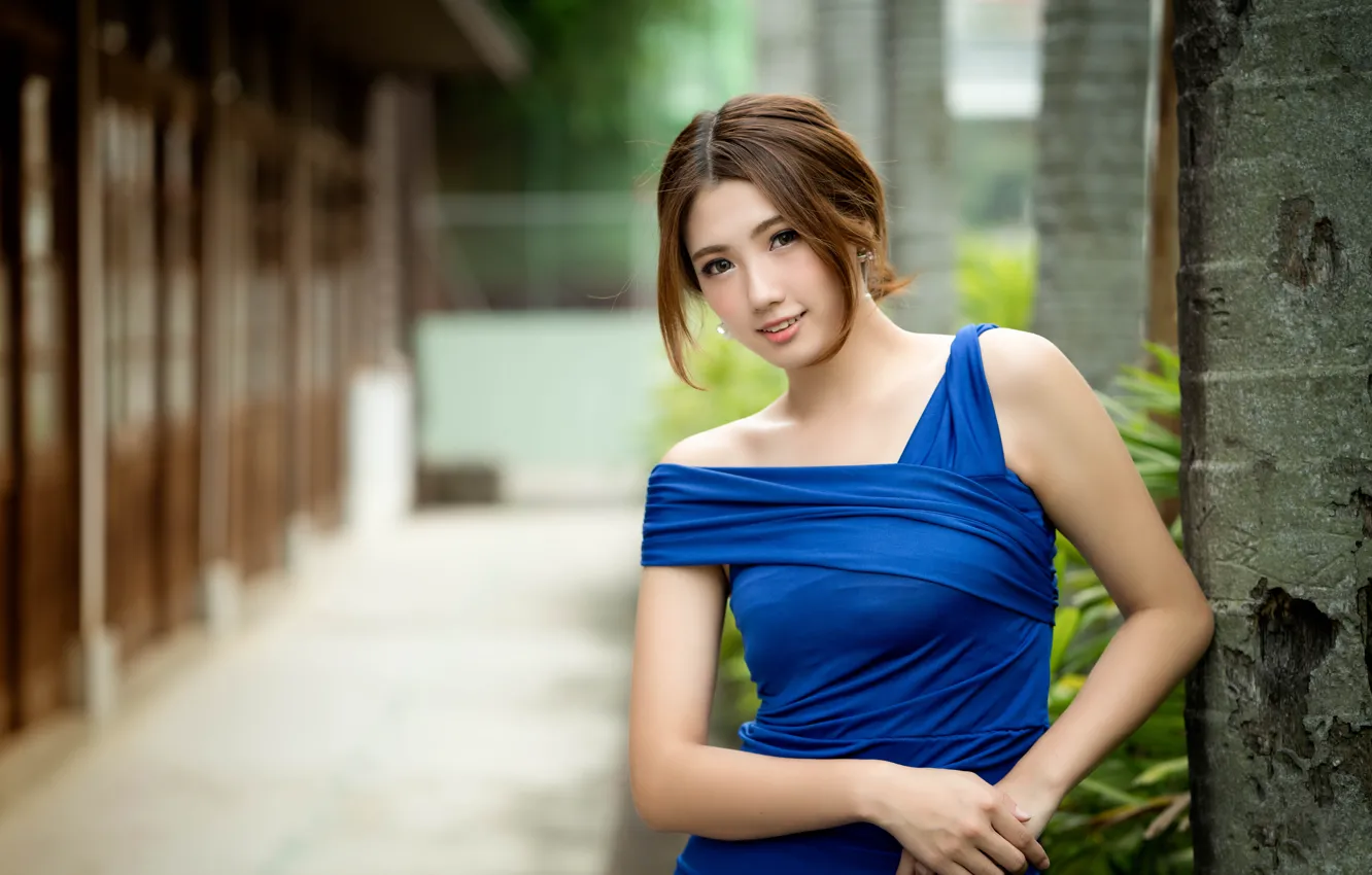 Фото обои улыбка, восточная девушка, chingcho Chang