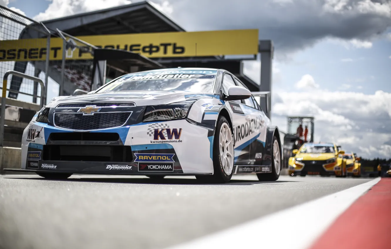 Фото обои Россия, Russia, Chevrolet Cruze, WTCC, Moscow Raceway, World Touring Car Championship, TC1, Gregoire Demoustier