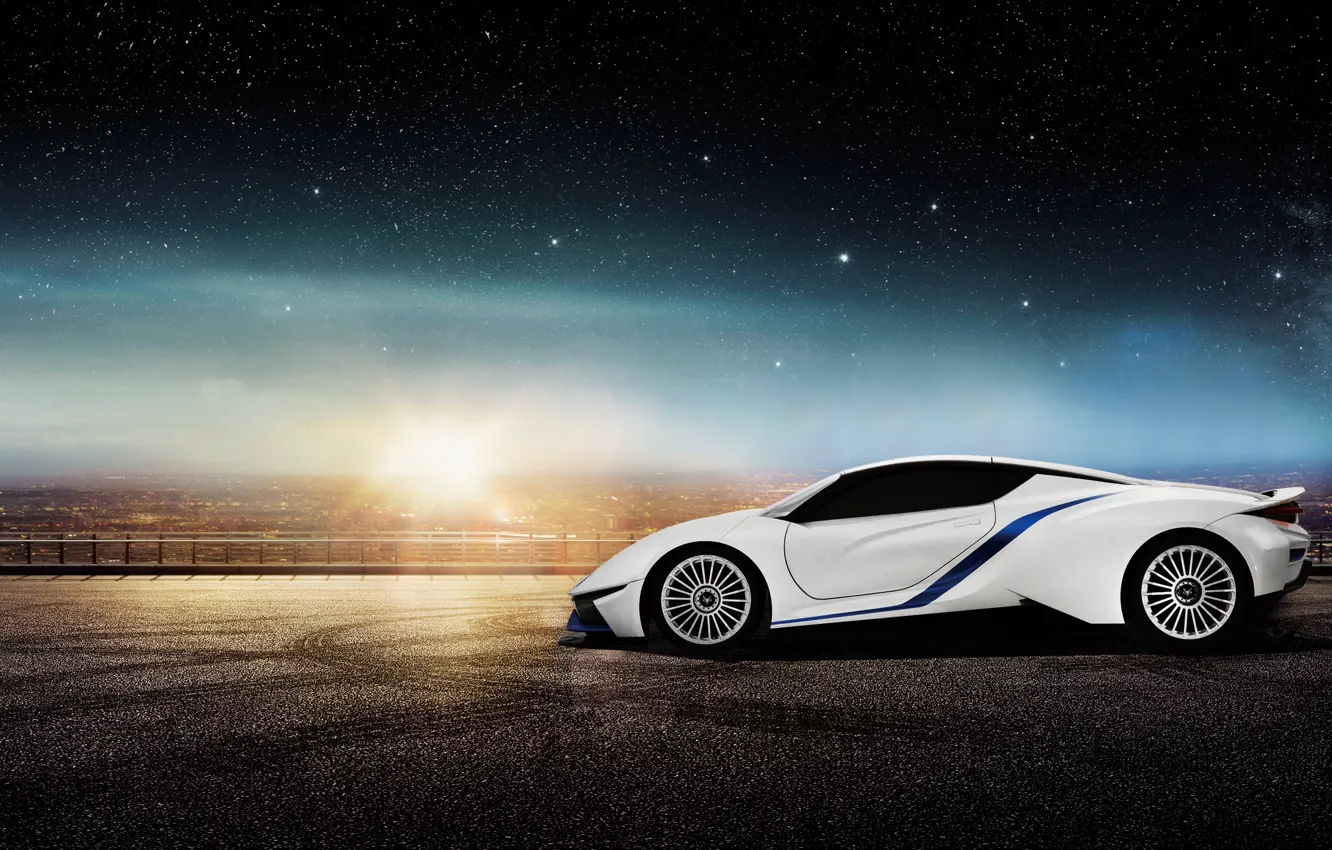 Фото обои суперкар, электрокар, Electric Supercar, Arcfox-7, BAIC