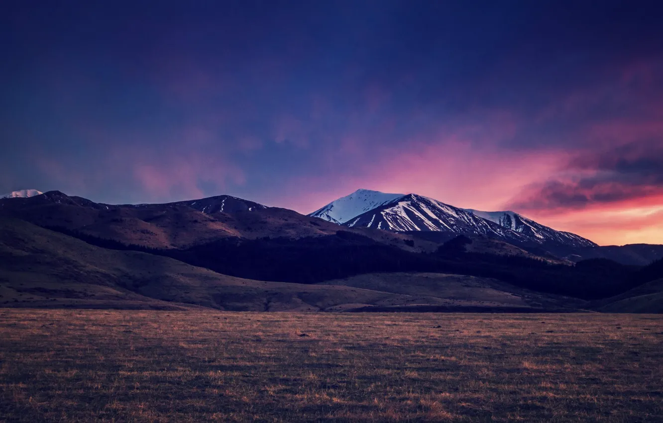 Фото обои Sky, Snow, Mountains