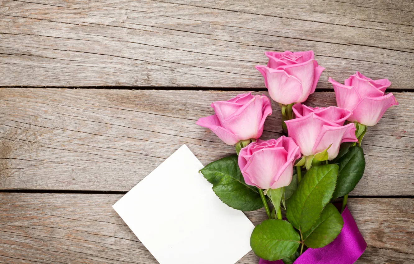 Фото обои цветы, розы, букет, розовые, бутоны, flower, wood, Evgeny Karandaev