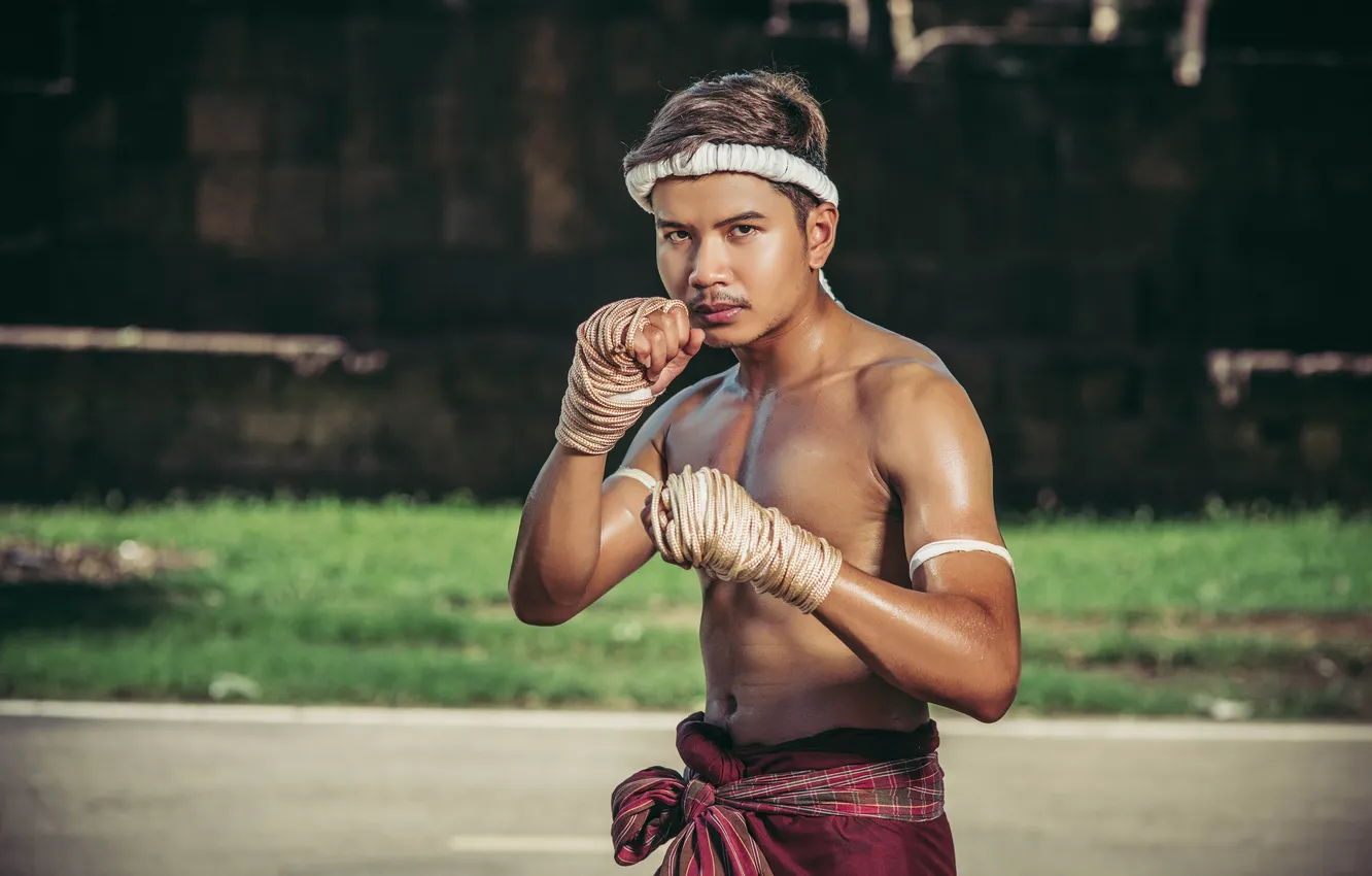 Фото обои fight, hand, rope, tied, boxer, martial, performed